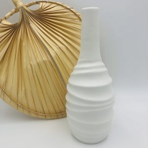 White Tall Bud Vase