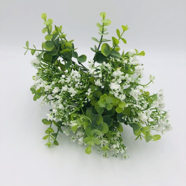 Artificial Greenery/White Flowers