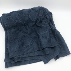 Otway Dark Blue Throw