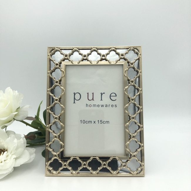 Gold Photo Frame with Mirror Feature