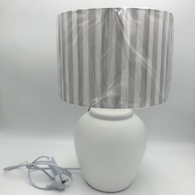 Taylor Natural Stripe Lamp