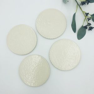 Ceramic Scallop Coaster S/4