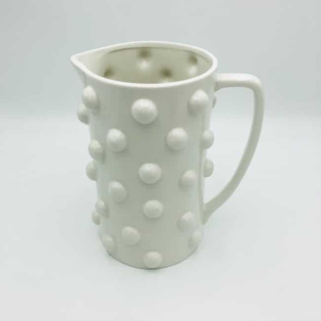 Eden White Ceramic Jug - Image 2
