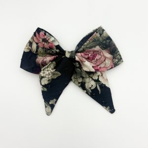 Floral Sailor Hair Bow